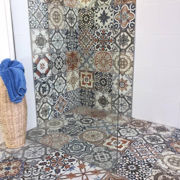 Vloertegel Nikea Mix 20x20 cm Vierkant - Porselein Mat - Victoriaanse & Marokkaanse Patroontegel R10