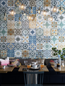 Vloertegel Nikea Mix 20x20 cm Vierkant - Porselein Mat - Victoriaanse & Marokkaanse Patroontegel R10