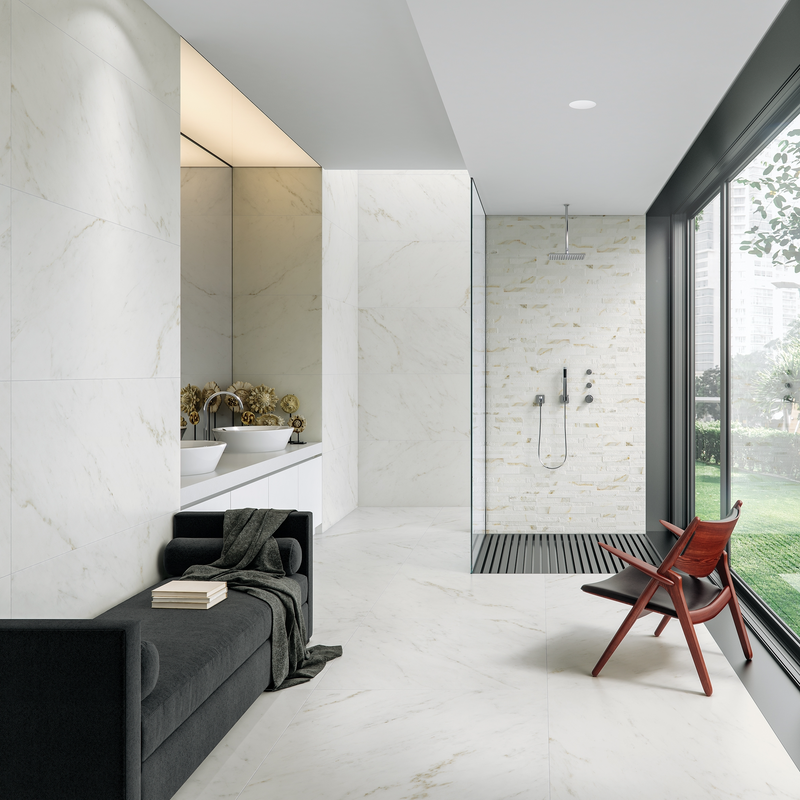 Vloertegel Original Thassus 59x118 cm Rechthoek – Porselein Mat Gerectificeerd – Marmerlook Wit