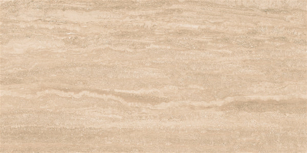 Vloertegel Travertino Roma Sand 60x120 cm Porselein Polished – Zandkleur Marmerachtig