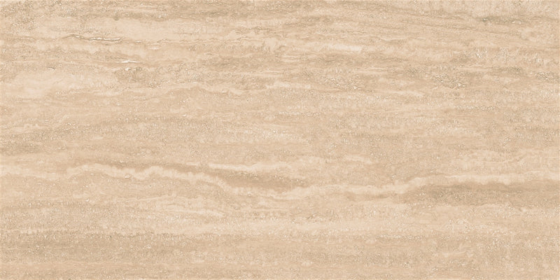 Vloertegel Travertino Roma Sand 60x120 cm Porselein Polished – Zandkleur Marmerachtig