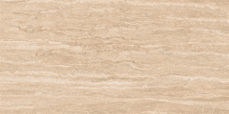 Vloertegel Travertino Roma Sand 60x120 cm Porselein Polished – Zandkleur Marmerachtig