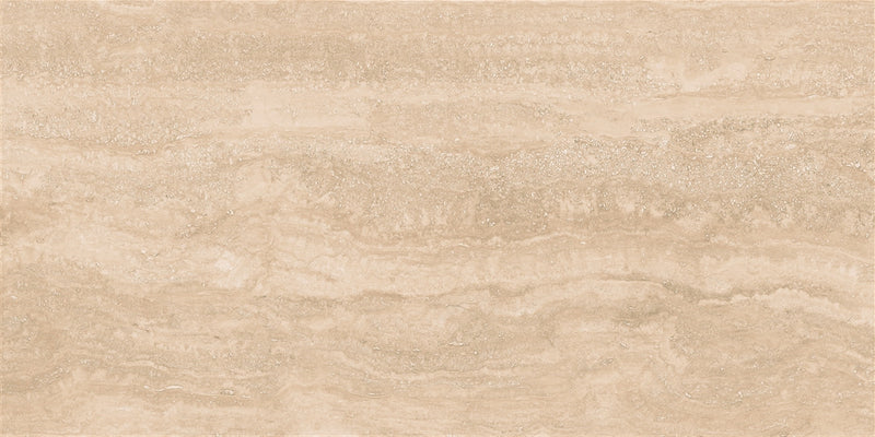 Vloertegel Travertino Roma Sand 60x120 cm Porselein Polished – Zandkleur Marmerachtig