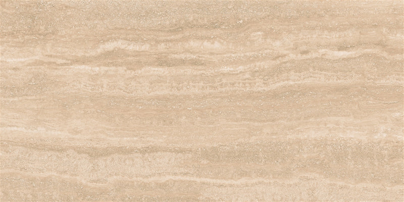 Vloertegel Travertino Roma Sand 60x120 cm Porselein Polished – Zandkleur Marmerachtig