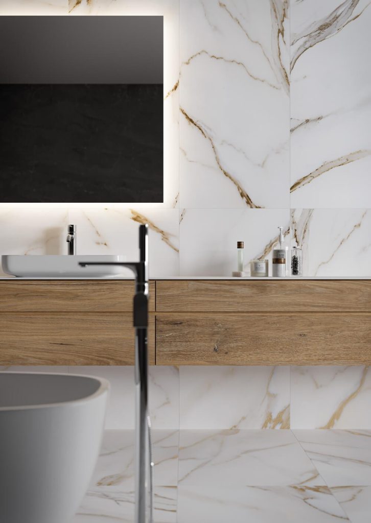 Vloertegel Verona Calacatta Gold K1 32x62,5 cm