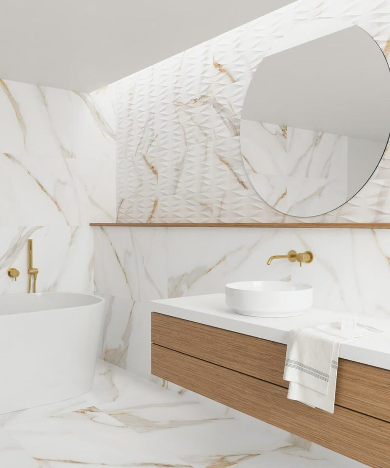 Vloertegel Verona Calacatta Gold K1 32x62,5 cm