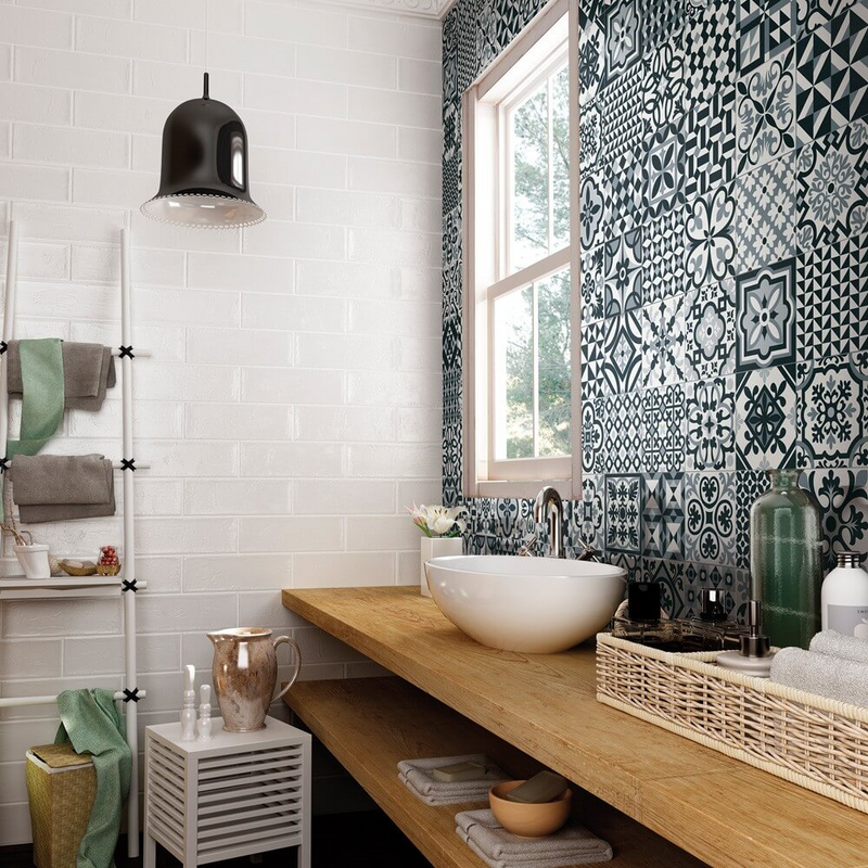 Vloertegel Heritage Black 33x33 cm