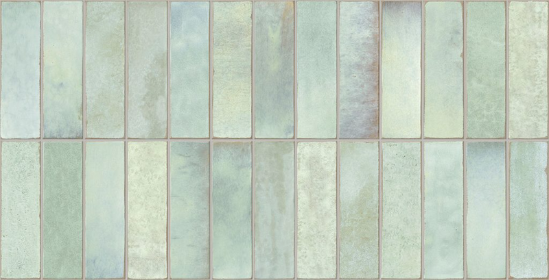 Wandtegel Deco Artis Salvia 32x62,5 cm Rechthoek – Porselein Glans – Waterverf Effecten