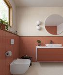 Wandtegel Deco Lingot Coral 32x62,5 cm Rechthoek – Porselein Zijdeglans Vorstbestendig – Warme Terracotta Tint