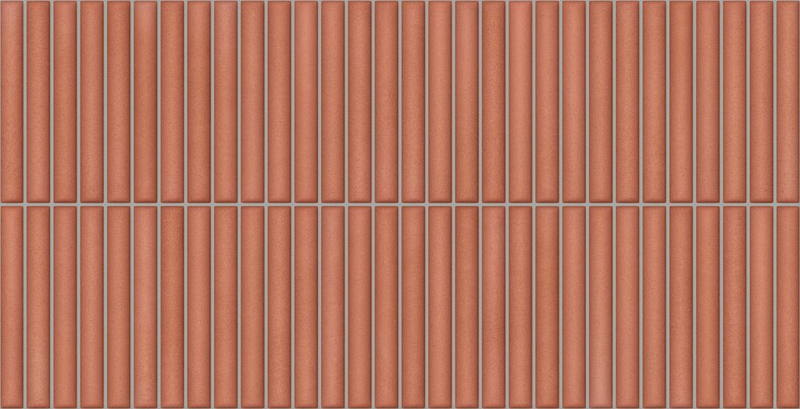 Wandtegel Deco Lingot Coral 32x62,5 cm Rechthoek – Porselein Zijdeglans Vorstbestendig – Warme Terracotta Tint