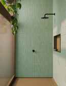 Wandtegel Deco Lingot Mint 32x62,5 cm Rechthoek – Porselein Zijdeglans – Zachte Mintgroene Tint