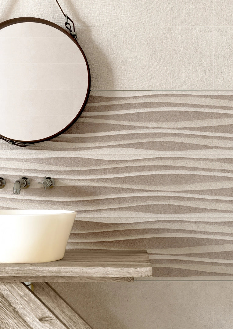 Wandtegel Fatima Stone Bone 30x90 cm mat