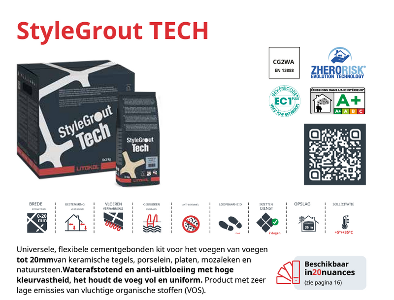 Litokol Voegmiddel StyleGrout Tech zwart-2 á 3 kg