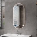 Aloni Ovale LED Spiegel Avalo 50x100 cm Bruin Brons