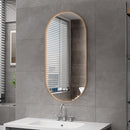 Aloni Ovale LED Spiegel Avalo 50x100 cm Bruin Brons