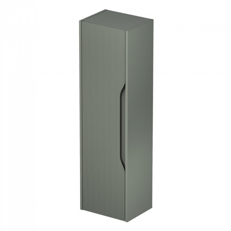 Soho Kolomkast Mat Groen – Geribbeld Design – 35x30x120 cm – Zwevend