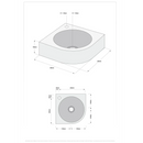 Fonteinset Viktor hardsteen met chroom sifon en kraan -