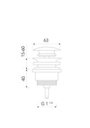 Futurbath Luxe clickwaste 5/4 laag model goud