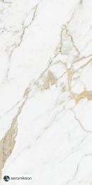 Vloertegel Gold Calacatta Wit 60x120 cm Rechthoek – Porselein Lappato Gerectificeerd – Marmerlook