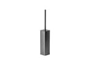 Freestanding toilet brush holder, gun metal