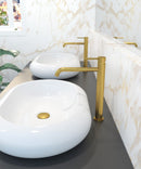 Sirio Basin Mixer Tap 30.5cm Height Brushed Gold