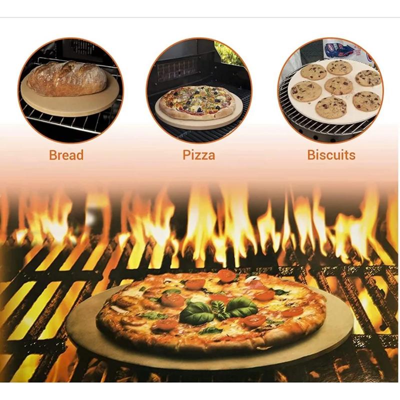 Kamado Pizzasteen 22 inch - Bakplaten