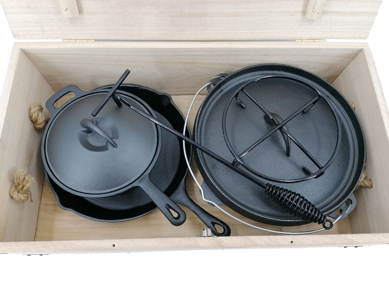 Landmann Dutch oven Set Gietijzer 6-delig - Pannen en