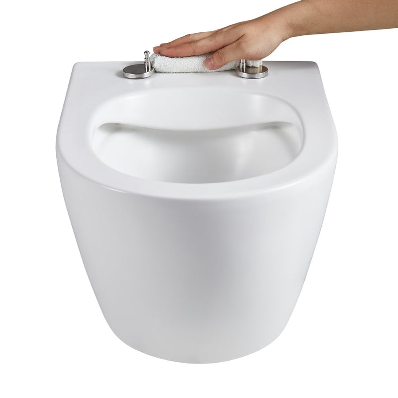 Rimless hangtoilet Genova met soft close toiletzitting -