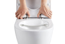 Rimless hangtoilet Genova met soft close toiletzitting -