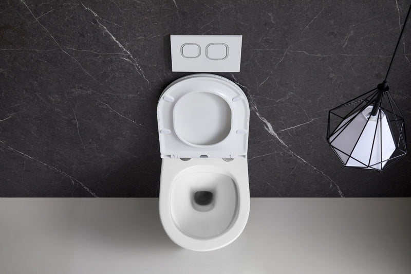 Rimless hangtoilet Genova met soft close toiletzitting -