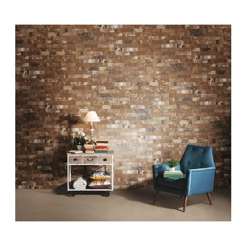 Wandtegel Antica Fornace Rosso brick 6 x 25 cm - Steenstrips