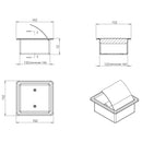 Inbouw toiletrolhouder Mat wit RVS  by L'Aqua®