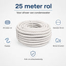 Universele Condensafvoerslang Airco 16 mm 25 m Wit