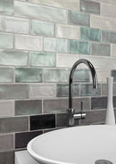 Wandtegel electra taupe 7.5 x 30 cm - Wandtegels