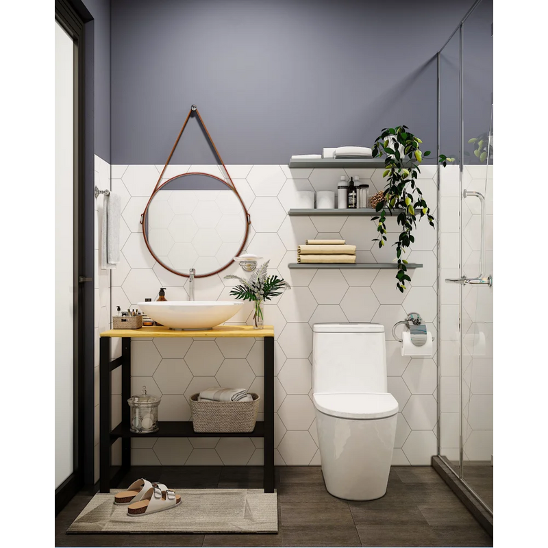 Badmeubel Black & Oak 80 cm - Wastafelkasten