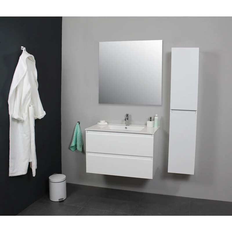 Badmeubel Compleet Set Locomo Wit 80 cm - Complete