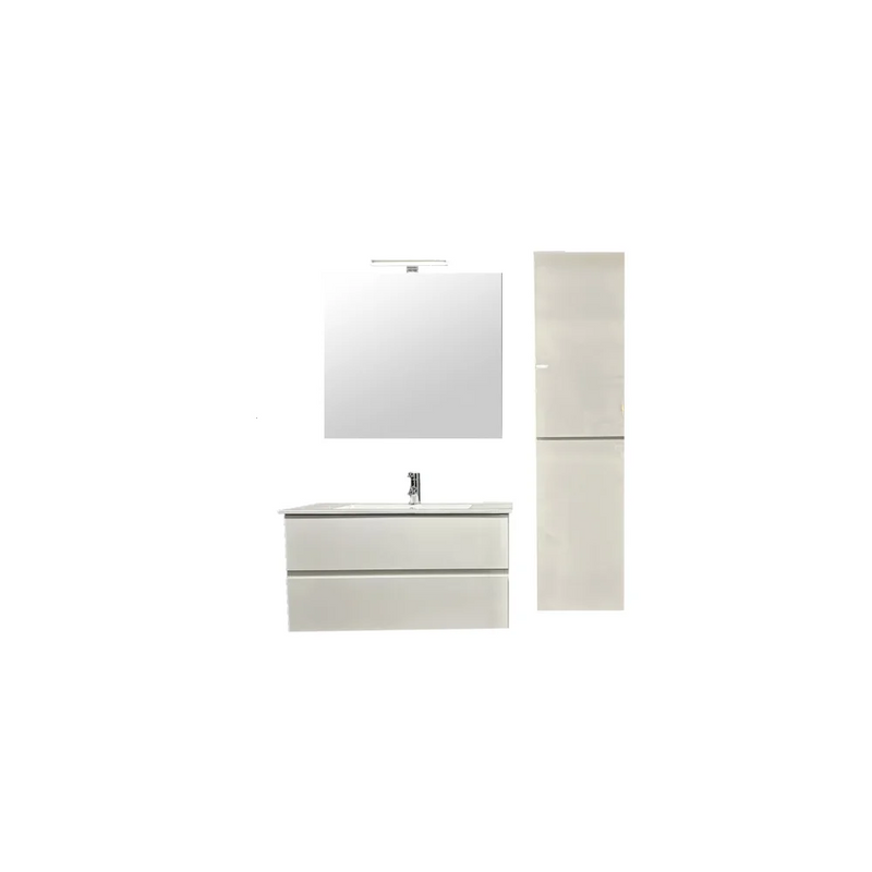 Badmeubel Compleet Set Locomo Wit 80 cm - Complete