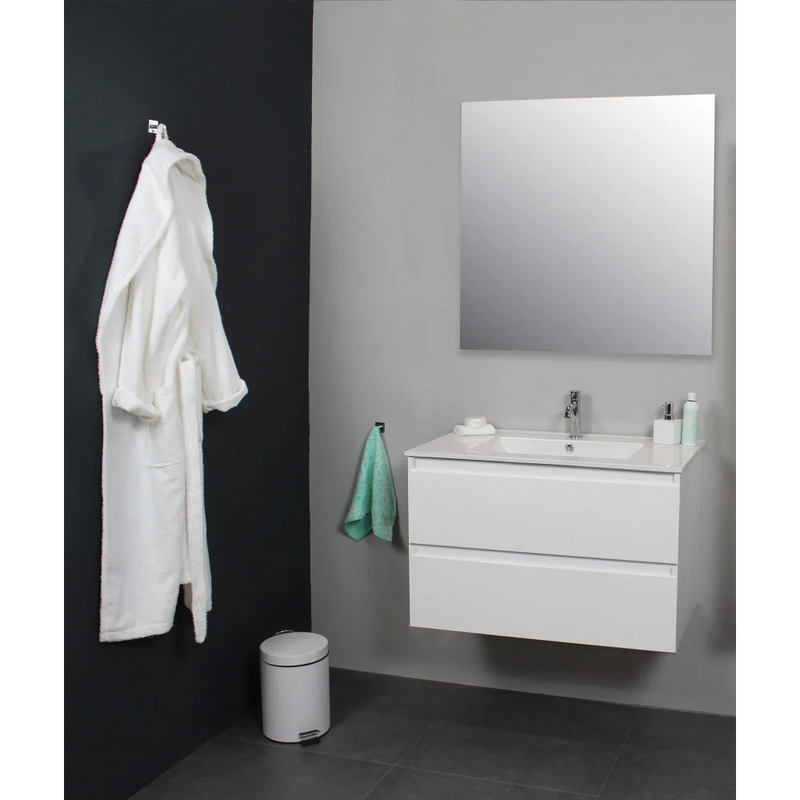 Badmeubel Compleet Set Locomo Wit 80 cm - Complete