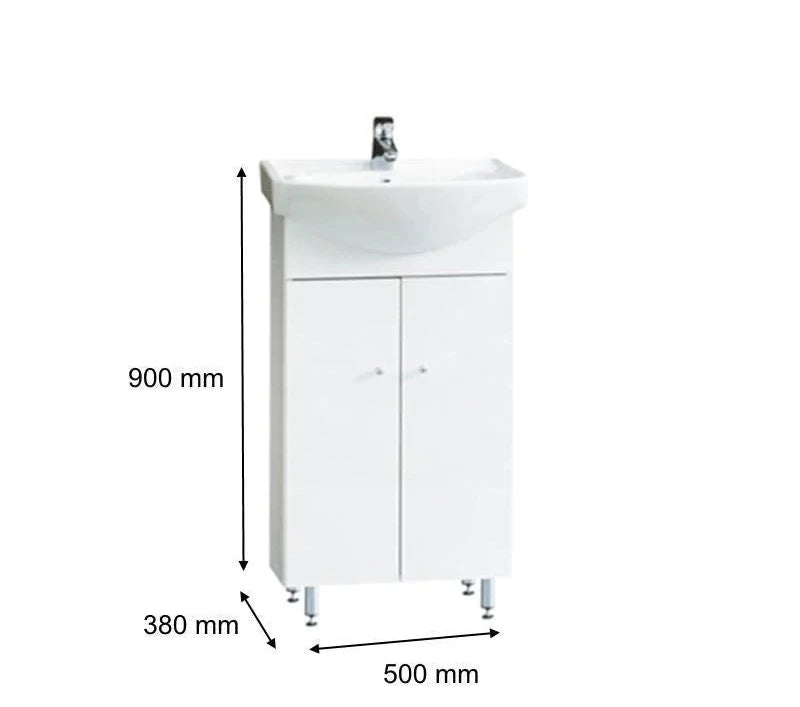 Badmeubel Mykonos met spiegel - Complete badkamermeubels