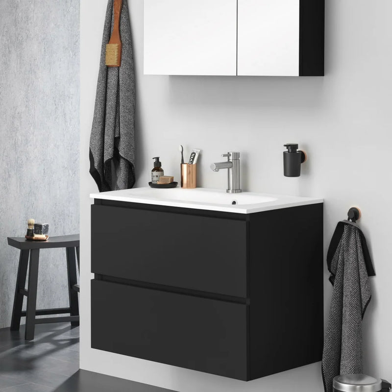 Badmeubel Set Locomo Antraciet 80 cm - Complete