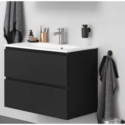 Badmeubel Set Locomo Antraciet 80 cm - Complete