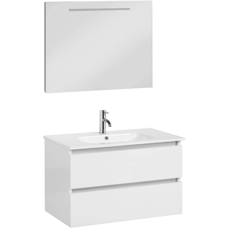 Badmeubel set locomo wit 80 cm - Complete badkamermeubels