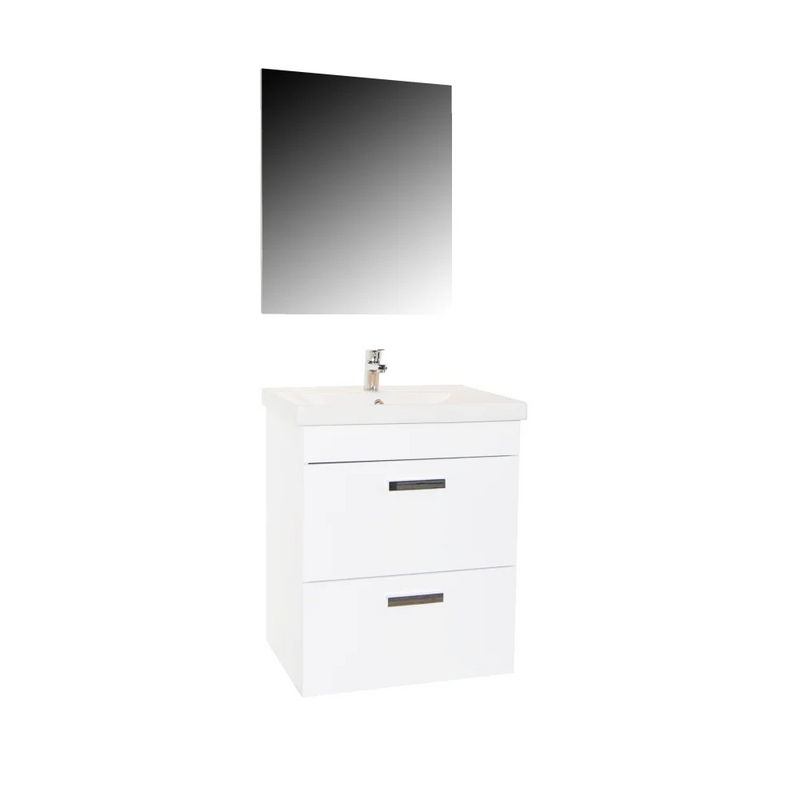 Badmeubel set Melar wit 60 cm met Spiegel - Complete