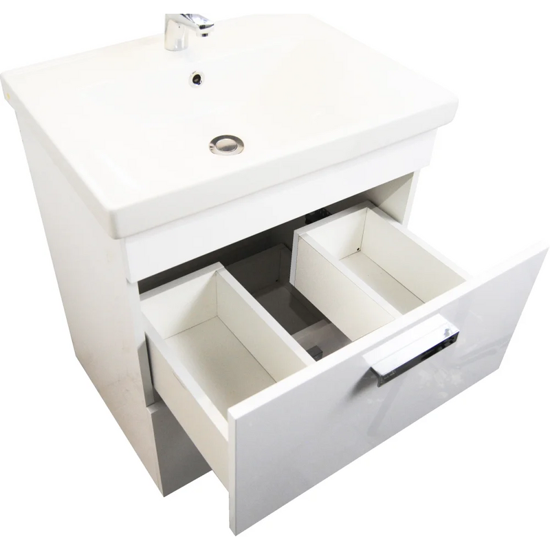 Badmeubel set Melar wit 60 cm met Spiegel - Complete