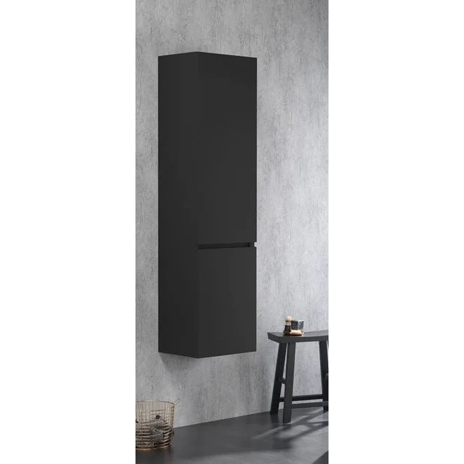 Badmeubel Slimline Kolomkast Antraciet 135 x 35 x 30 cm -