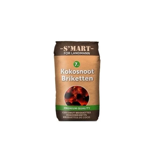 BBQ Premium Kokosbriket S’mart 7 KG - Brandstoffen