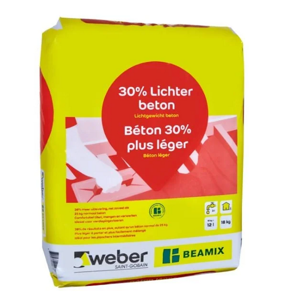 Beamix 111 Lichtegewicht Beton 18 KG - Beton