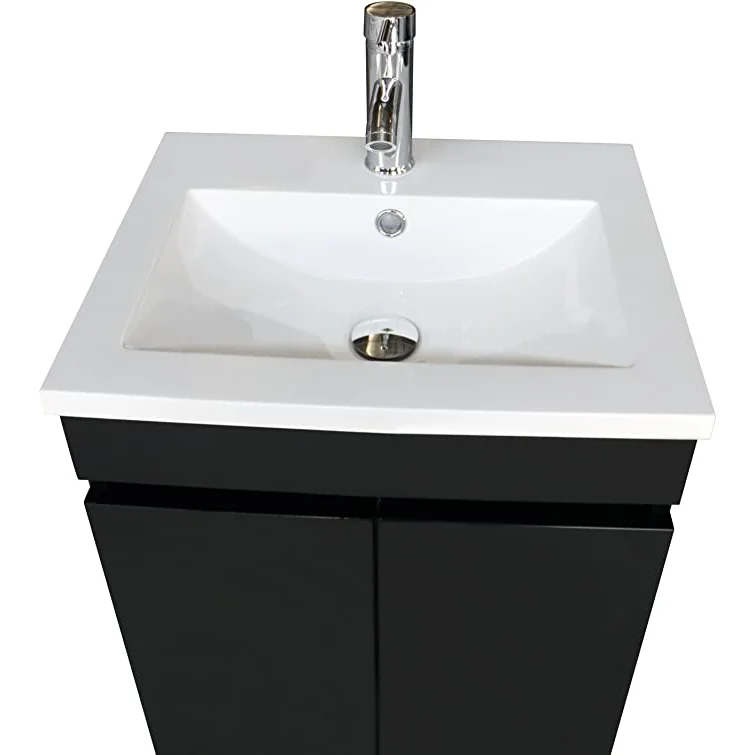 Complete badmeubel Antraciet L ’aqua Slimline 60 cm -