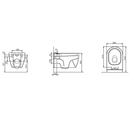 Complete WC set Ocean wit met Geberit UP320