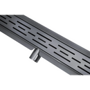 Classic 80 cm RVS Douchegoot Gun metal - Douchegoten